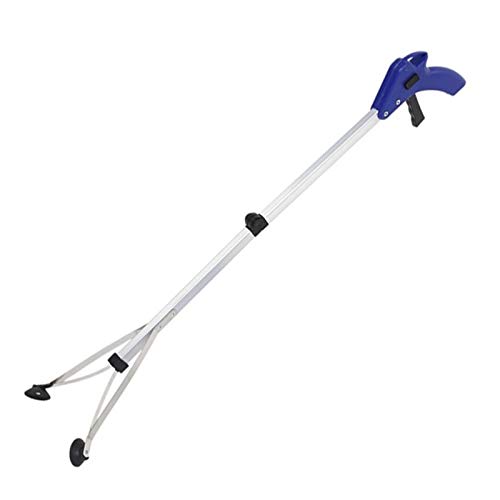 Csy Recogedor de Recogida de litera Plegable, Herramienta de Llegada de Grabber 80 cm, Pinzas de disminas para discapacitados y Ancianos, asa de Goma cómoda