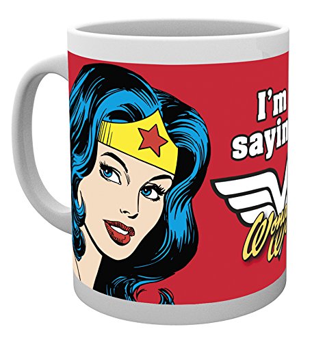 DC Comics - Taza, diseño con Texto Wonder Woman, Not Saying, Multicolor