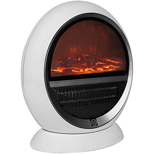 Deuba Termoventilador radiador 2 Niveles de Calor 850W 1500W Chimenea con calefacción 35x31x18cm termperatura Ajustable