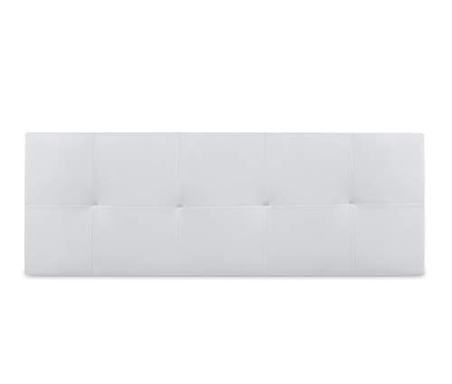 Dormidan- Cabecero Venecia en Polipiel con Acolchado capitoné, 150x52cm (Cama 140, Blanco) …