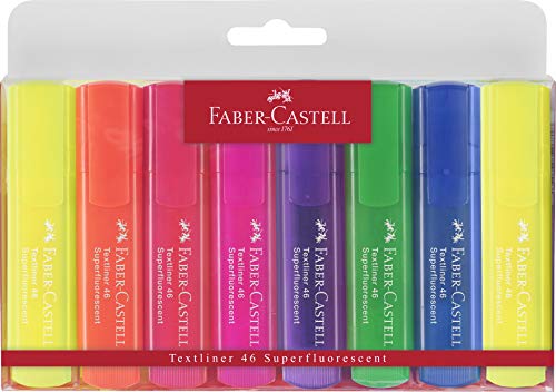 Faber-Castell 154662 - Subrayador (8 unidades), multicolor