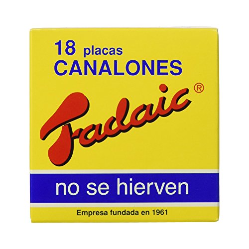 Fadaic - Pasta Canelones Laminada Carton - 18 Canelones - 80 g