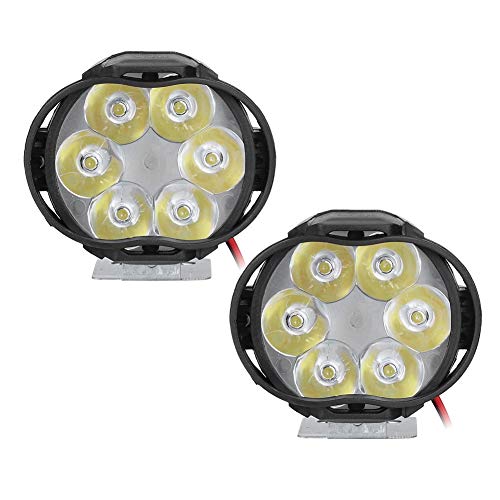 Faro de motocicleta 2 uds 6 LED luz de conducción antiniebla foco de trabajo luz de trabajo súper brillante lámpara de cabeza delantera impermeable 12V