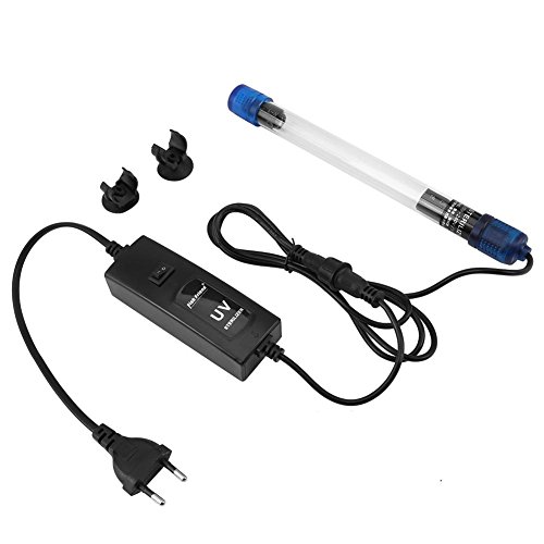 Fdit UV Lámpara de Tanque de Peces Lámpara Esterilizador Lámpara Bactericida Luz para Tanque de Acuario 220-240V UV de 5W 7W 9W 11W 13W(UV-11)