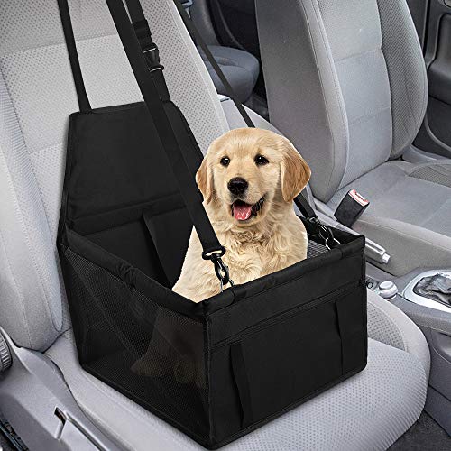 GeeRic Asiento de Coche para Mascotas de Seguridad Impermeable Transpirable extraíble para Proteger la Seguridad de Las Mascotas en los automóviles Pasar Unas Vacaciones seguras y sin Preocupaciones