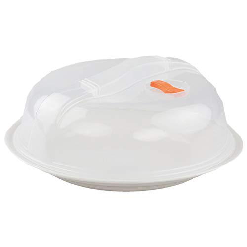 Grunkel - MICROTOP-01 - Tapadera de plástico para microondas. Compatible con todo tipo de microondas, evitar el uso en modo Grill ó Hornos - Plástico transparente