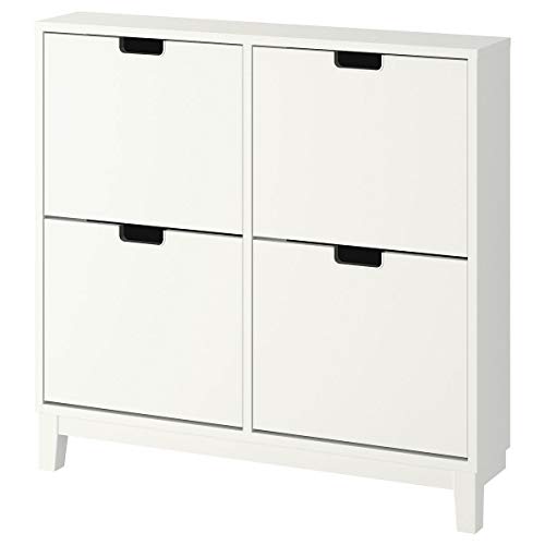 Ikea Ställ Zapatero con 4 compartimentos 96 x 17 x 90 cm, blanco