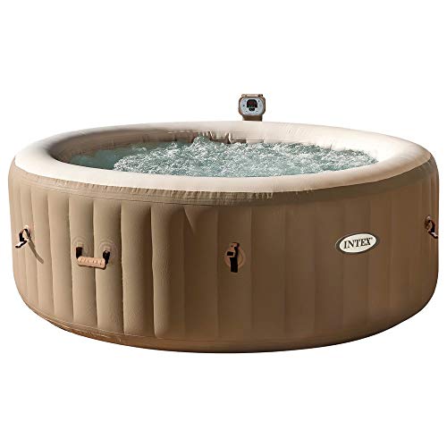 Intex 28404 Hinchable Burbujas sin cobertor Full SPA, Beige/Caqui, 4 Personas