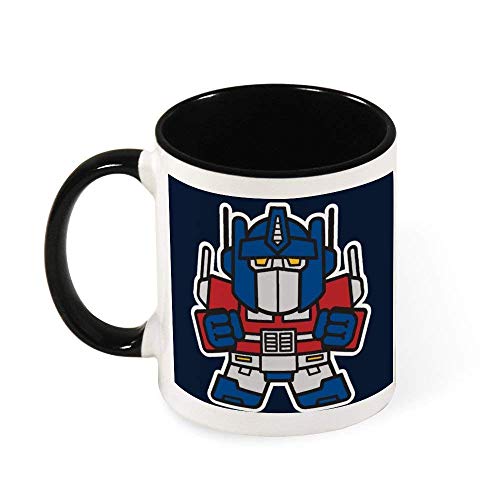 IUBBKI Taza de café de cerámica de tamaño pequeño Optimus Prime TRAN-SFORMERS, regalo para mujeres, niñas, esposa, mamá, abuela, 11 oz