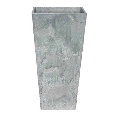 Ivyline Artstone Maceta para Flores Ella, Resistente a Las heladas y Ligera, Gris, 26x49cm