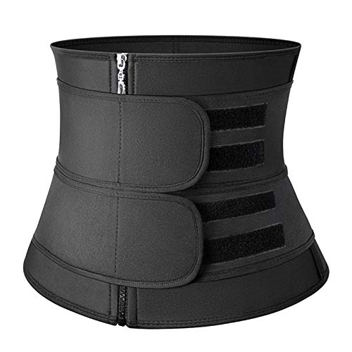 JINSUO Corsé de neopreno para mujer, para pérdida de peso, compresión, para entrenamiento, fitness (color: cremallera Balck 2, tamaño: L)