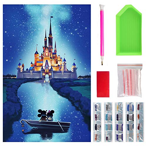 Kit de pintura de diamantes 5D con taladro completo, kits de arte de diamantes con nuevas herramientas de actualización, kits de arte de cristal para adultos y niños regalos (40 x 30 cm)