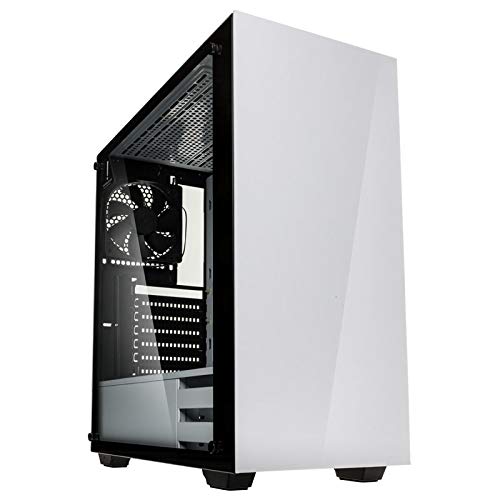 Kolink Stronghold Midi-Tower - Estuche para PC - Ventana Lateral de Vidrio Real - Blanco