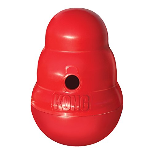 KONG - Wobbler - Dispensador de golosinas, Apto para lavavajillas - para Perros de Raza Pequeña