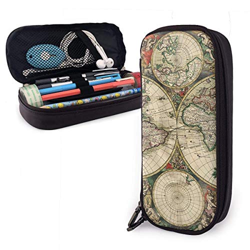 Mapa Antiguo Antiguo Antiguo,Papelería Estuche,Estuche Escolar,Bolsa De Lápices,Bolso De Cosméticos,Bolsa De Lápiz Organizador,Plumier Colegio Pen,Estuche De Lápices