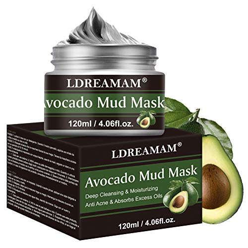 Mascarilla de espinilla, Aguacate Mascarillas Hidratantes, Mascarillas Exfoliantes y Limpiadoras, Mascarilla de Barro del Mar Muerto, Puntos Negros Mascarilla, Reduce Poros, Acne, Piel Muerta