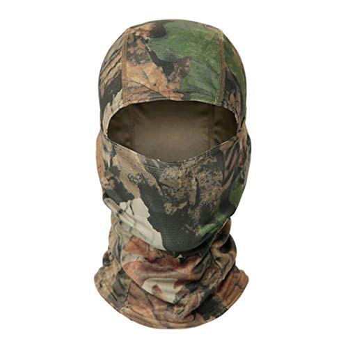 MEIMING Máscara Táctica con Capucha De Camuflaje, Pasamontañas, Máscara De Esquí De Cara Completa, Gorra De Protección Solar Táctica Militar del Ejército, Máscara De Ciclismo Y Bicicleta B