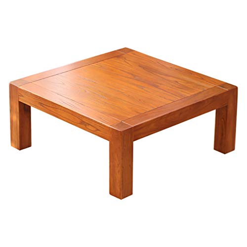 Mesa De Centro De Madera Maciza Mesa De Centro Pequeña Mesa De Centro Tatami Mini Mesa De Centro Para Balcón Mesa Con Ventana Mirador Mesa Baja Mesa Auxiliar ( Color : Rose pear , Size : 70*70*30cm )