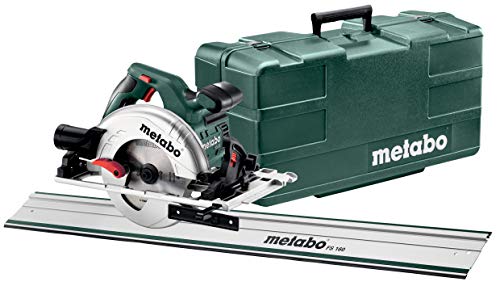 Metabo KS 55 FS SET 4400 RPM Azul, Verde, Rojo, Acero inoxidable 1200 W - Sierra circular (5,5 cm, 4400 RPM, 5600 RPM, 3,9 cm, 0-47°, 93 dB)