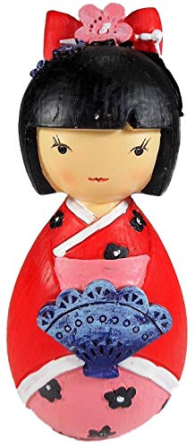 Mini Kokeshi Estatua decorativa 14 x 7 cm, diseño de Buda asiática, Dios africanos, GTT B332