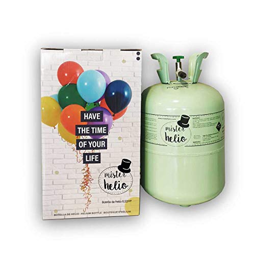 Mister Helio Bombona de helio para 30 globos (globos no incluidos)