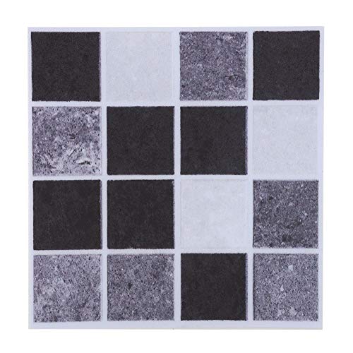 Mosaico autoadhesivo - 18 piezas de pegatinas de transferencia de azulejos de mosaico, baño, cocina, bricolaje, hogar (10 cm 10 cm)(008)