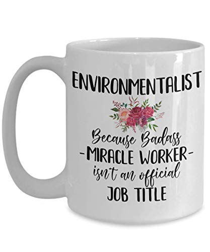 N\A Taza de café ecologista El Trabajador milagroso de Badass no es un Regalo Oficial de título de Trabajo