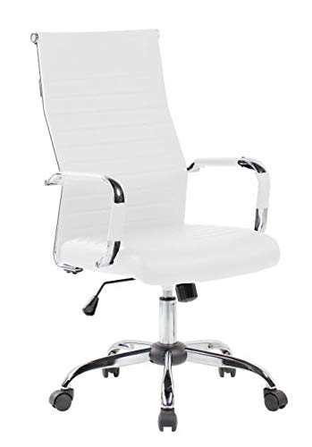 NAKURA Silla de Oficina, despacho elevable, con Sistema Lumbar y Sistema de balanceo, Color Blanco