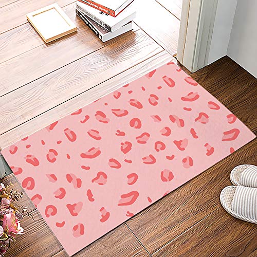 OPLJ Rayures zébrées Rouges paillasson antidérapant Chambre Tapis de Cuisine Tapis de Salle de Bain Tapis de Maison pour Porte d'entrée A12 60x90cm