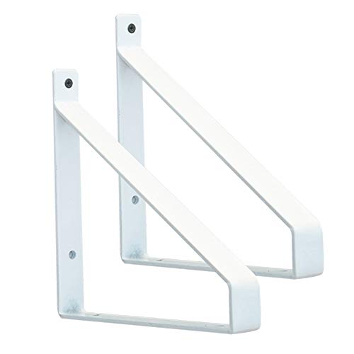 OWUV 2* Escuadras estanteria Colgante de Pared, Hierro Forjado, Sala de Estar Decorativa, Hotel, Soporte Triangular ángulo Recto 90 Grados Soporte de estantes flotantes, Soporte de Esquina Metal