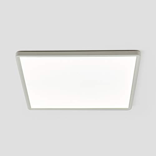 Panel LED de techo moderno cuadrado de 40 W, luces empotrables ultrafinas, blanco cálido, 3000 K, 30 x 30 cm, 3600 lm, paneles LED para salón, dormitorio, oficina, baño, pasillo, cocina, balcón