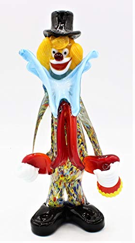 Payaso de cristal de Murano Murano Glass H20 cm Made in Italy payaso F450