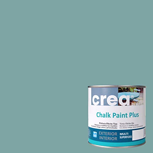 Pintura a la Tiza – Chalk Paint – Pinturas para decoración, restauración de muebles, madera – Pintura efecto Tiza (500ml) (Turquesa Vintage)