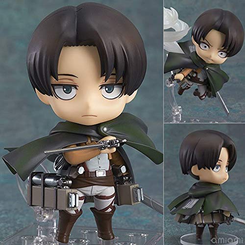 QTRT Q versión Toy Ataque En Titán 390# Levi.Ackerman móvil Frente al Cambio Figura PVC Juego de Dibujos Animados Animado de Regalos Modelo Estatua Figura de Juguete coleccionables Decoraciones Favor