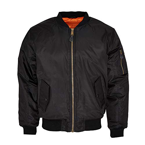 Relco - MA1 - Chaqueta bomber aviador - Clásica - Negro - S