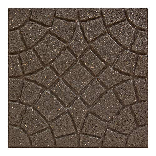 RIBILAND Ribimex PRGOMDJ102 - Baldosas para terraza (45 x 45 cm), Color marrón