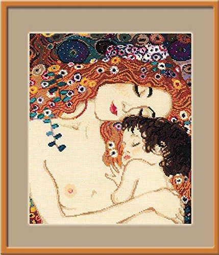 Riolis Kit de Punto de Cruz. Amor Maternal (Klimt)