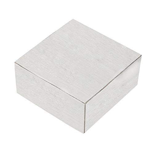 Salmue - Bloque de banco de acero de metal de 6,3 x 6,3 x 3 cm, herramienta cuadrada de metal, bloque sólido de banco para la fabricación de joyas