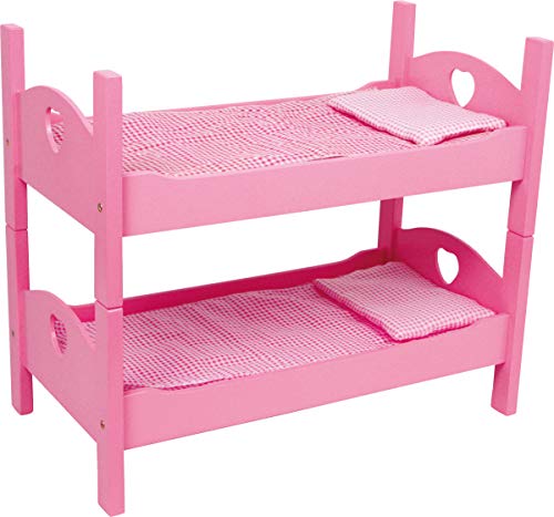 small foot company 2871 - Litera de Madera para Muecas, Color Rosa