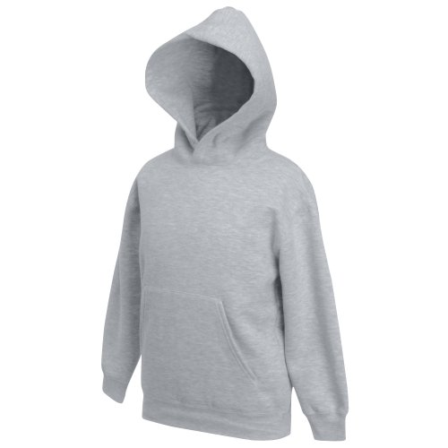 Sudadera con capucha para niños (unisex), de la marca Fruit of the Loom Gris gris 9 años