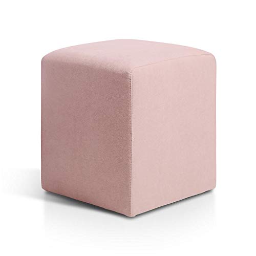 SUENOSZZZ-ESPECIALISTAS DEL DESCANSO SueñosZzz | Puff Asiento Taburete tapizado Salmon Otto | Mueble Puff reposa pies Caja Cubo puf reposapies | Ideal Salon Cocina Dormitorio o como Banco…