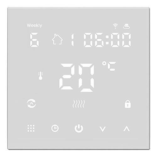 Termostato inteligente WiFi Controlador de temperatura Sistema de calefacción de suelo eléctrico Termostatos Calefacción eléctrica por suelo radiante digital Hogar inteligente