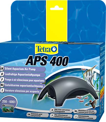 Tetra APS 400 Bomba de acuario 250 - 600 L, silenciosa y con aireadores potentes, antracita