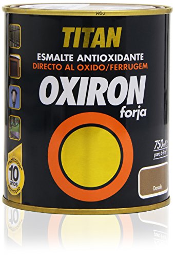 Titan - Esmalte antioxidante - Oxiron forja, color dorado - 750 ml