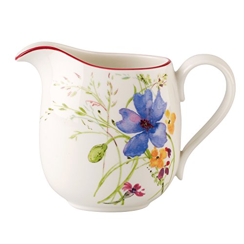 Villeroy & Boch Mariefleur Basic Jarrita de Leche, 300 ml, Porcelana Premium, Blanco/Colorido