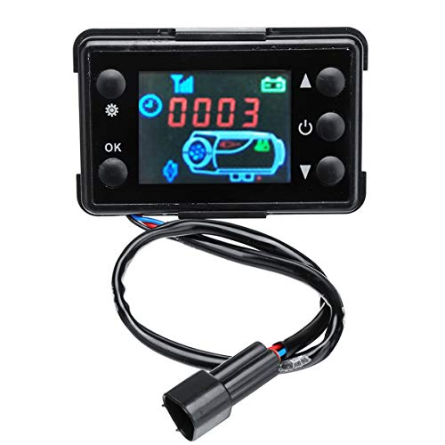 WOVELOT 12V / 24V 3 / 5Kw Pantalla LCD Interruptor del Calentador De Estacionamiento Controlador del Dispositivo De CalefaccióN del Coche Universal para Calentador Aire Pista del Coche