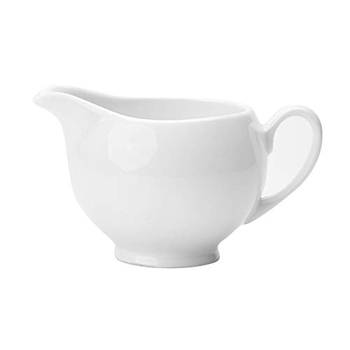 YAOLUU Jarritas para Leche/Salsa Jarra Salsa de cerámica Barco, café Taza de la Leche, Jarra de Leche, vajilla de Porcelana fácil Verter la Salsa Salsa Barco - Blanco Salsera (Color : D)