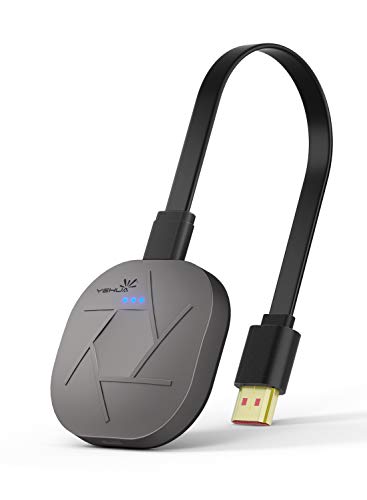 YEHUA 5G/2.4G Miracast HDMI Dongle,Receptor de Pantalla WiFi Soporte Airplay Miracast DLNA para Android/iOS/Windows/MacOS