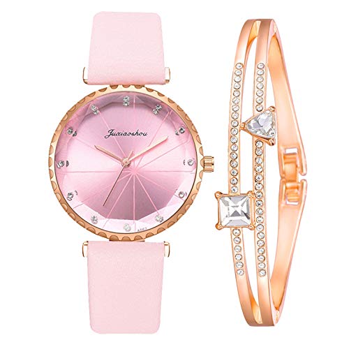 YUEMEI Reloj De Diamantes De Agua Con Pulsera De Estrella De Cinco Puntas, Moda Minimalista Elegante Con Reloj De Cuarzo Para Mujer Con Esfera De Correa Reloj De Regalo (A4)