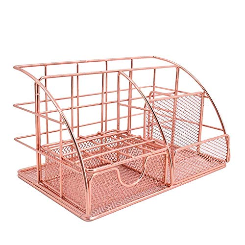 ZHENAO Archivo de Escritorio Rack Desk File Organizer, Sturdy Desktop Magazine Metal Soportes Friend Subministradores de Archivos Documento Gabinete Rack Pantalla Alta capacidad/O